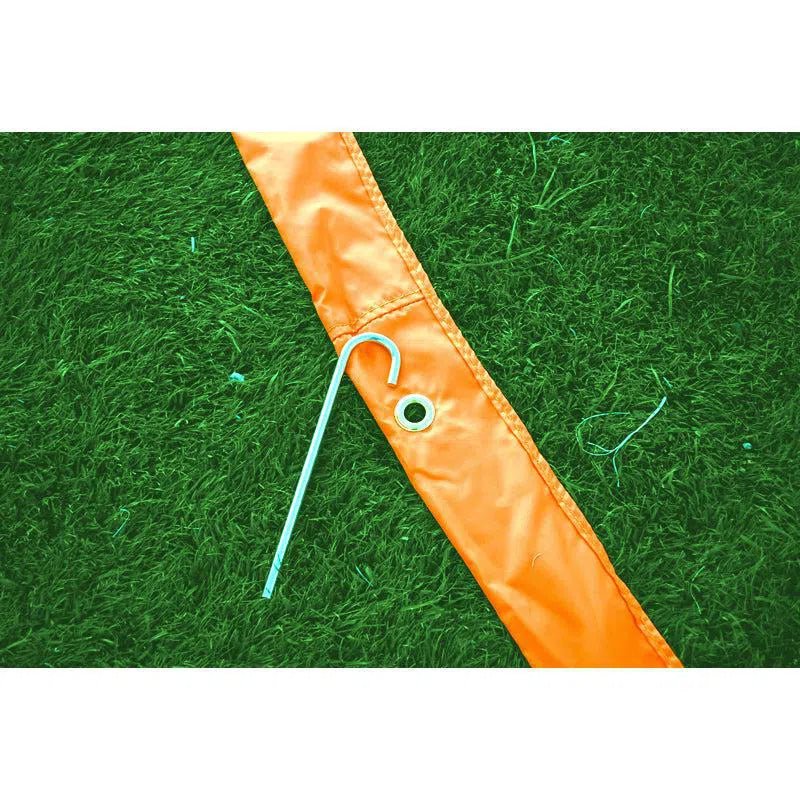 BowNet Portable Men's Lacrosse Crease Goal Crease Orange Lax.com