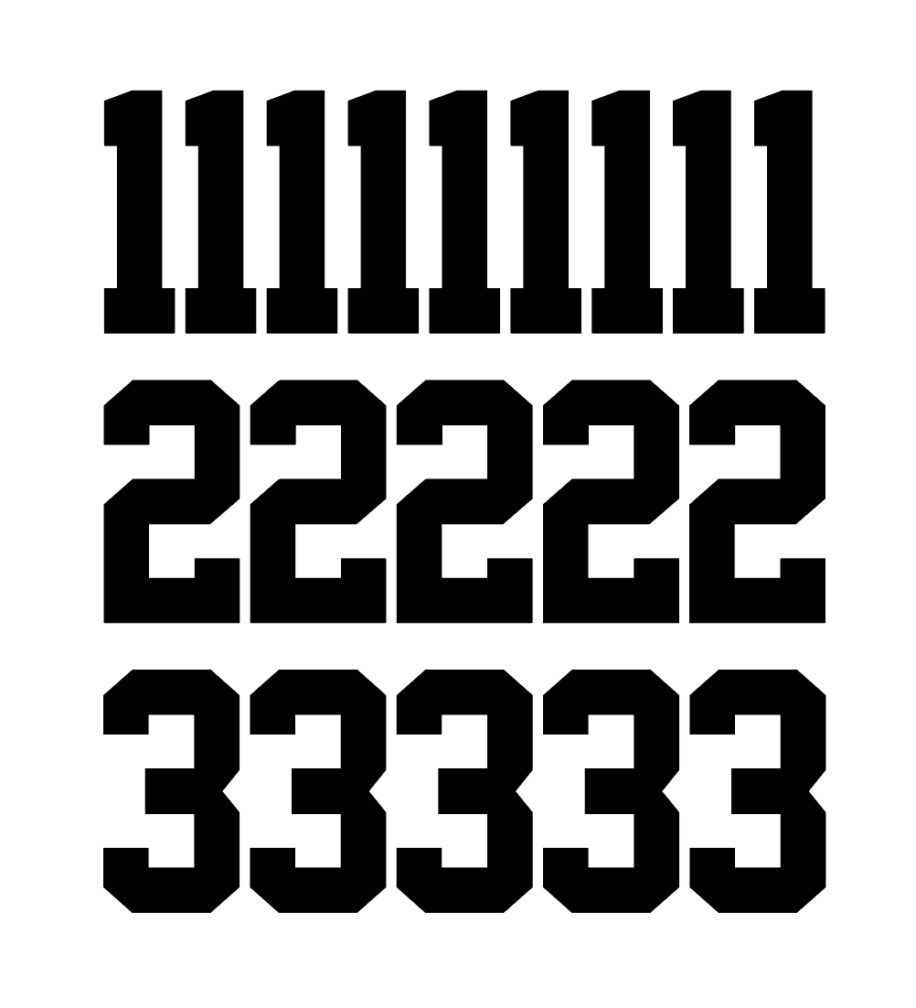 Decal Number Kit Di - Cut Lax.com