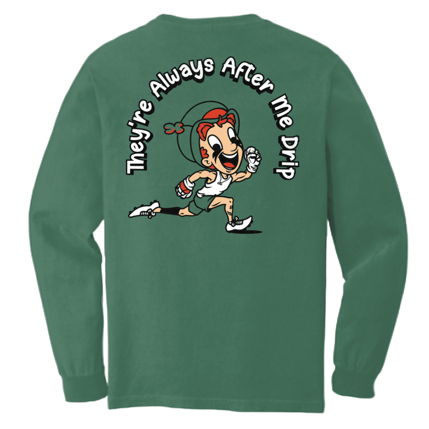 Drip King St. Patrick's Long Sleeve 2023 Apparel Tops Green Lax.com