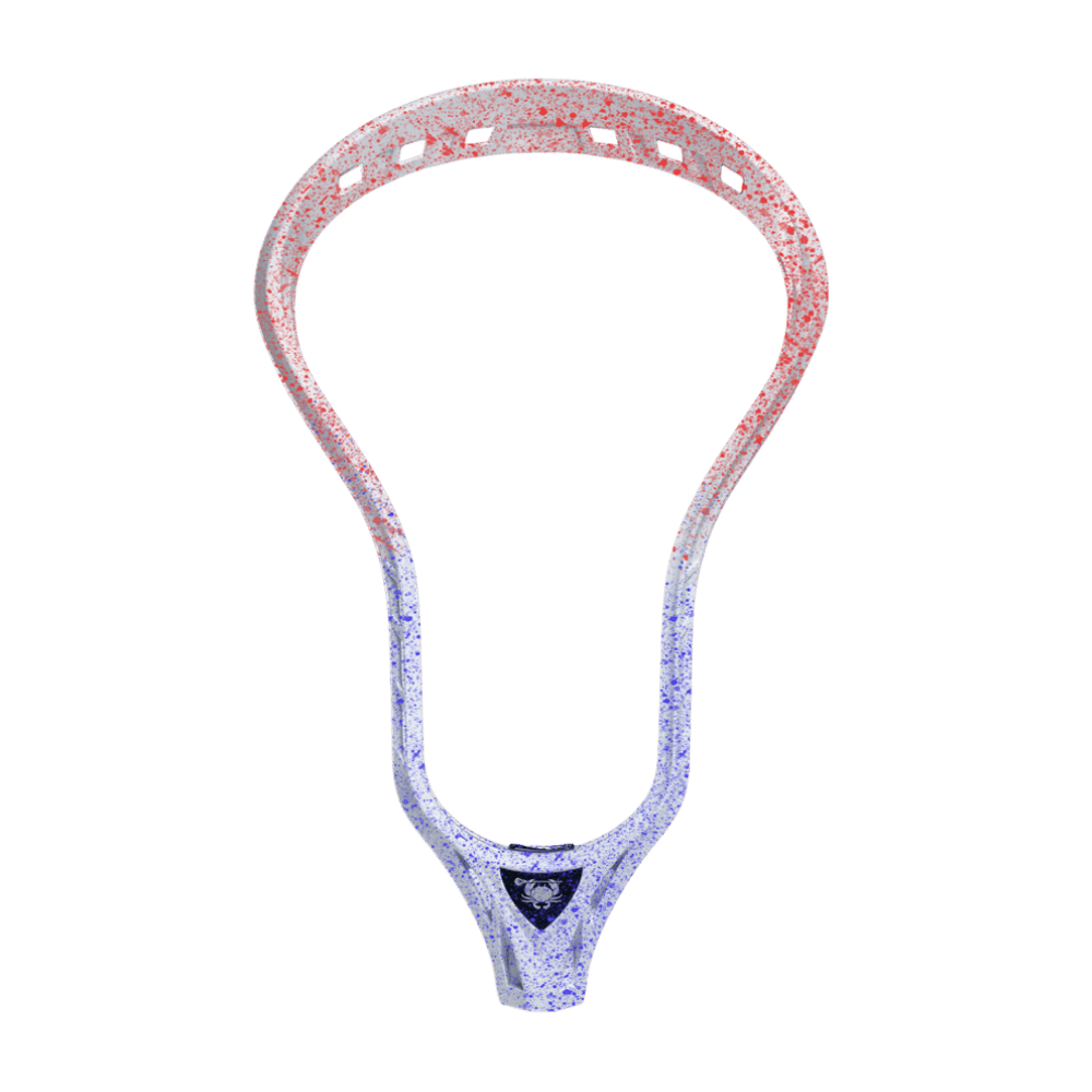 ECD Delta Lacrosse Head Men's Head Red/Blue Splatter Fade Lax.com