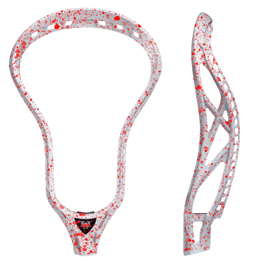 ECD Delta Lacrosse Head Men's Head Red Splatter Lax.com