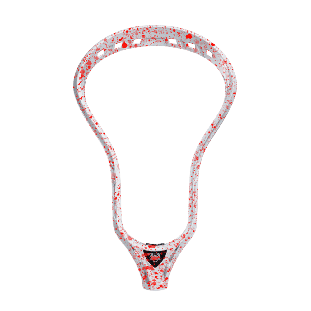 ECD Delta Lacrosse Head Men's Head Red Splatter Lax.com