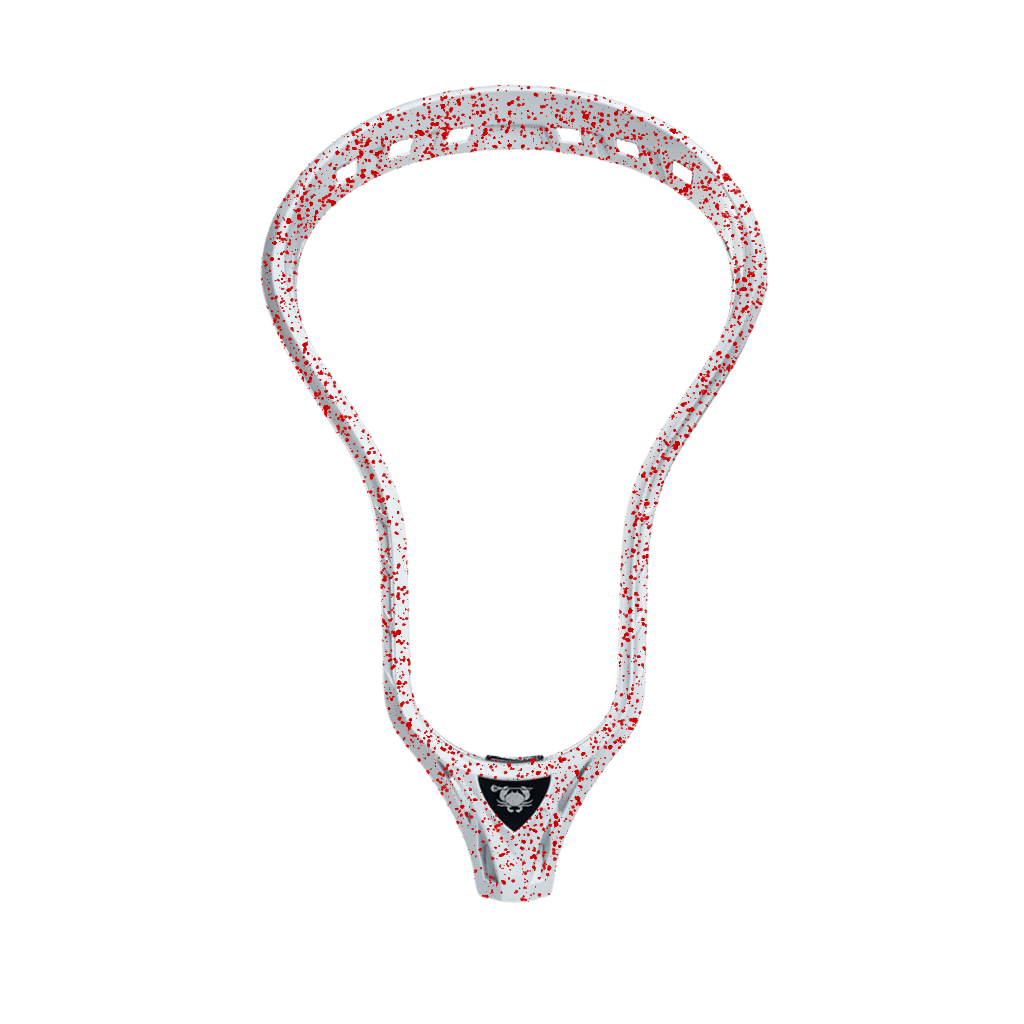 ECD Delta Lacrosse Head Men's Head Red Splatter Lax.com