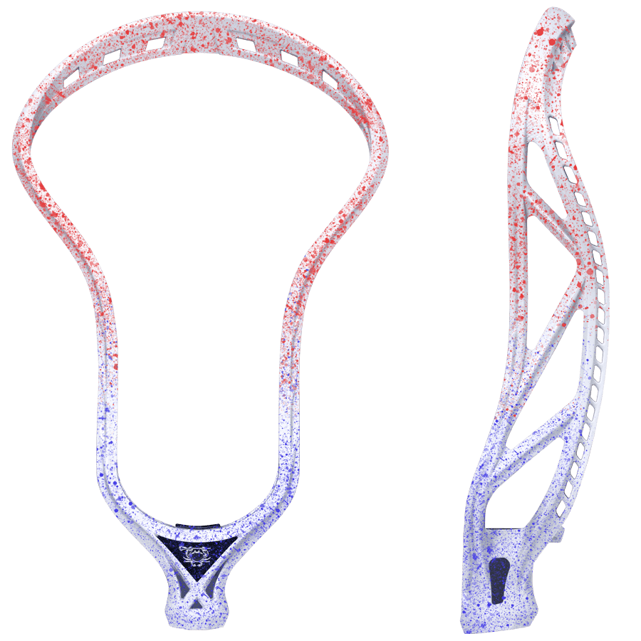ECD Mirage 3.0 Lacrosse Head Men's Head Red/Blue Splatter Fade Lax.com