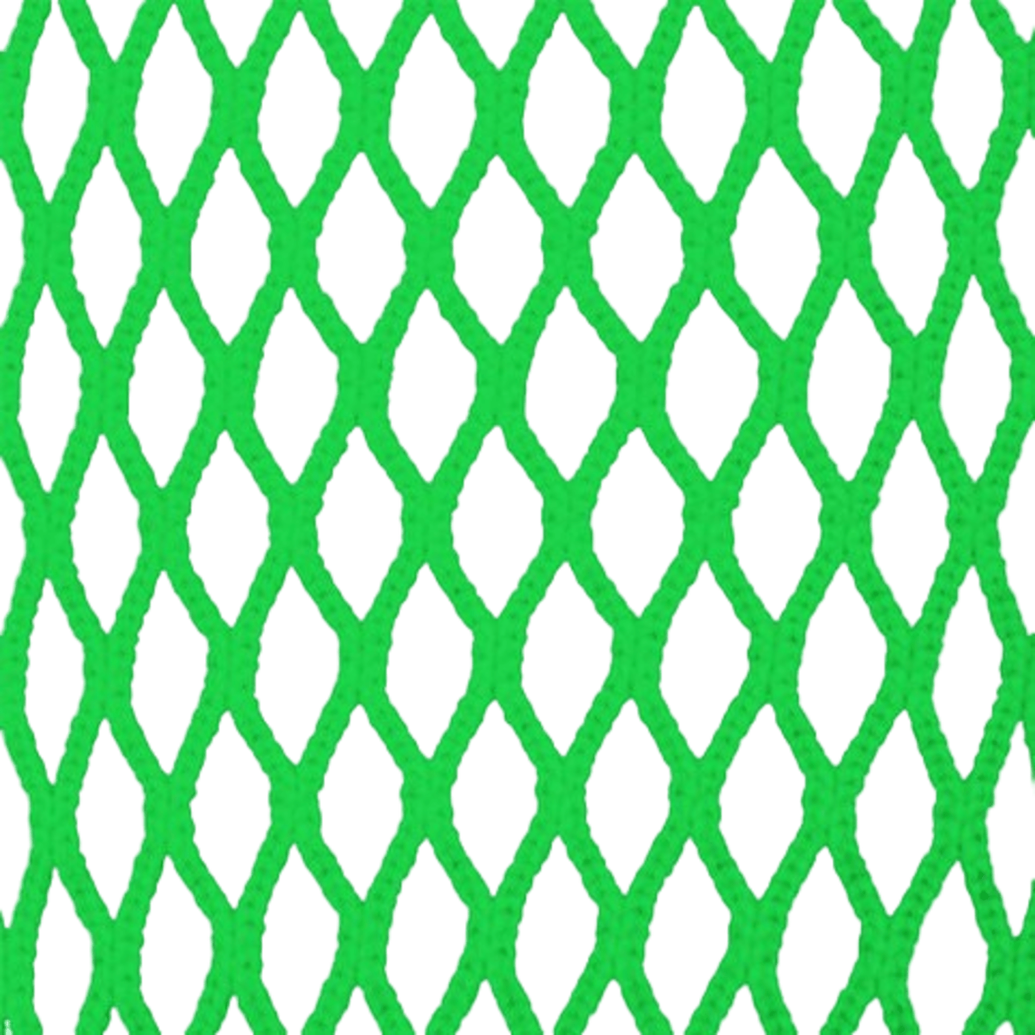 Close-up of the Lax.com Goalie Hard Mesh in green, featuring a diamond-shaped pattern.