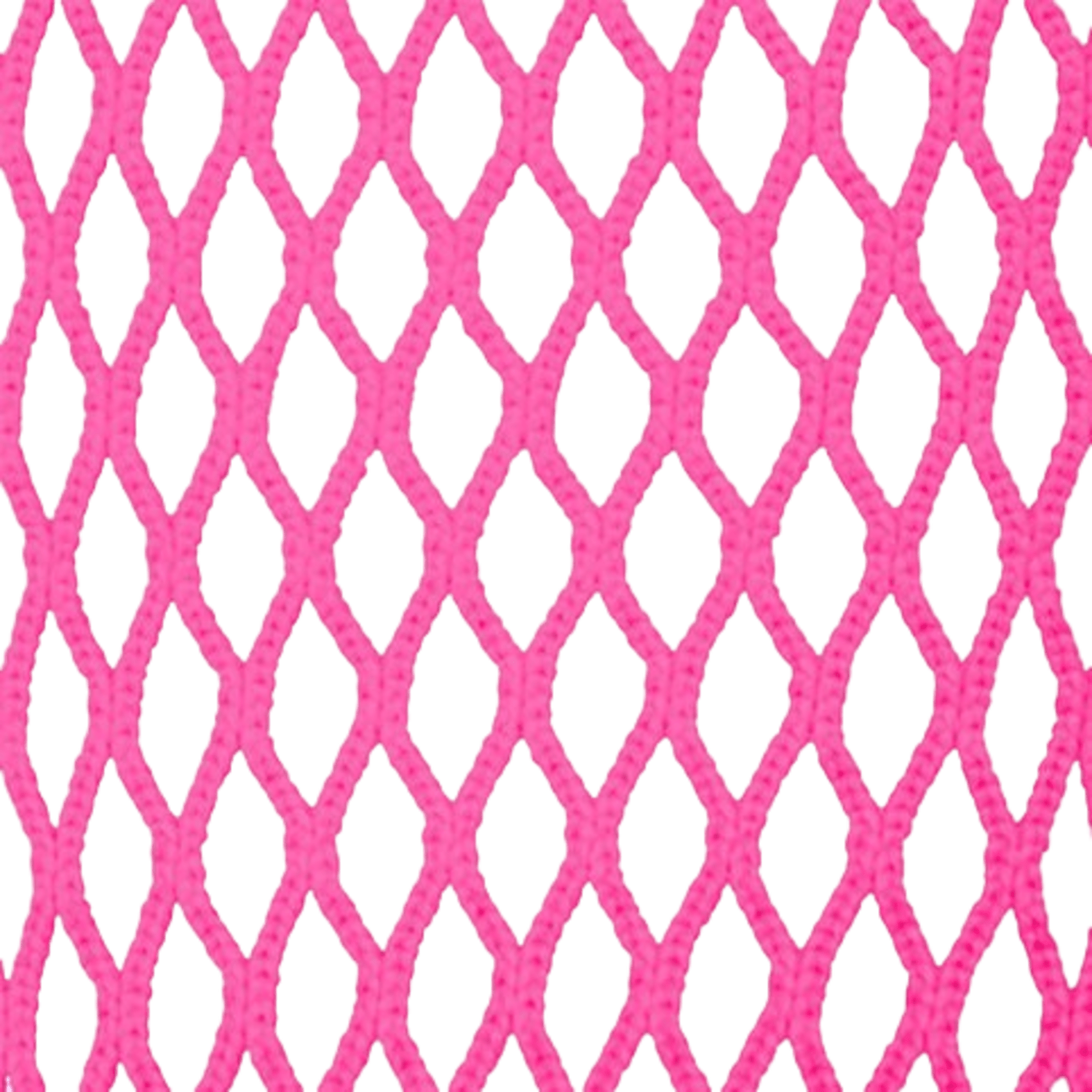 Close-up of the Lax.com pink, diamond-patterned Hard Mesh, highlighting the textured weave and open spaces between the lines, reminiscent of those found in lacrosse mesh for lacrosse heads.