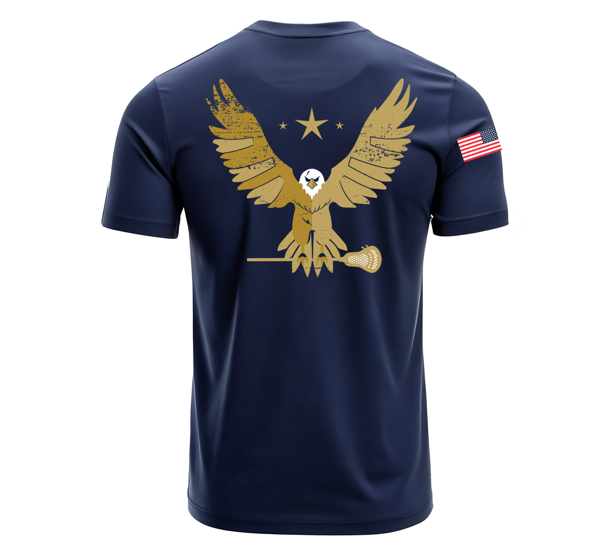 Lax.com Stars & Sticks LE Tee Apparel Tops Navy Lax.com