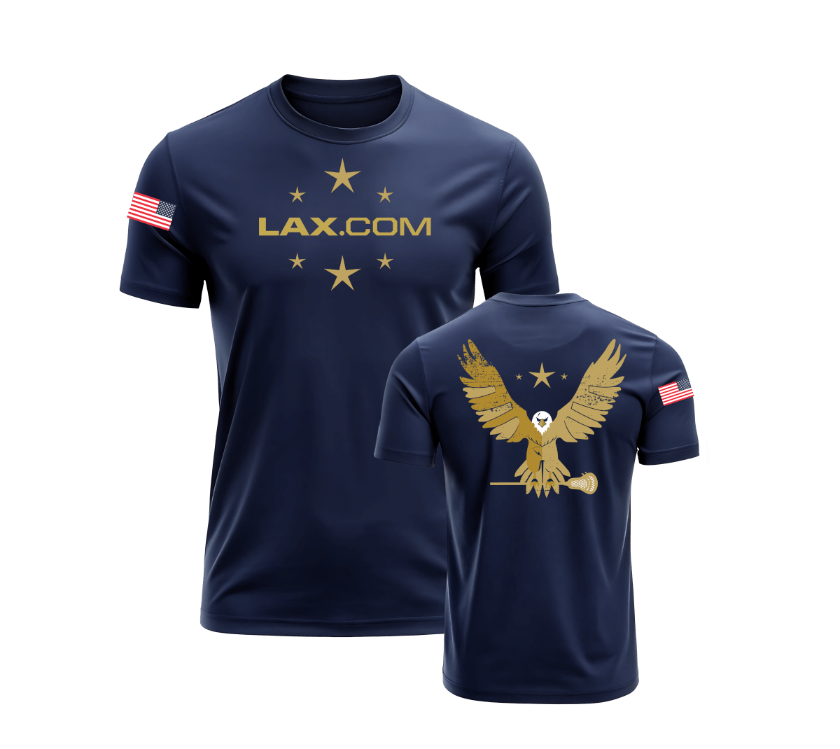 Lax.com Stars & Sticks LE Tee Apparel Tops Navy Lax.com