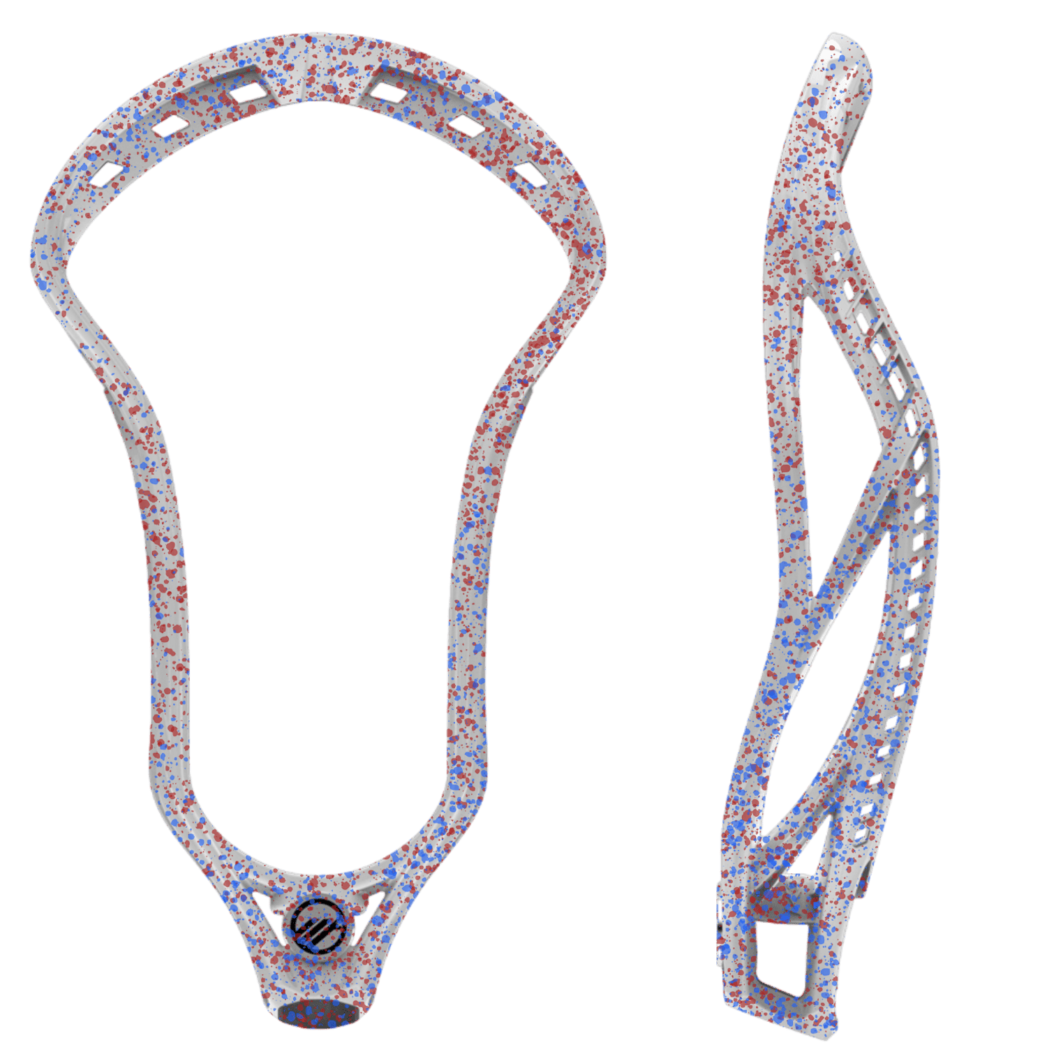 Maverik Kinetik 3 Lacrosse Head Men's Head Red/Blue Splatter Lax.com