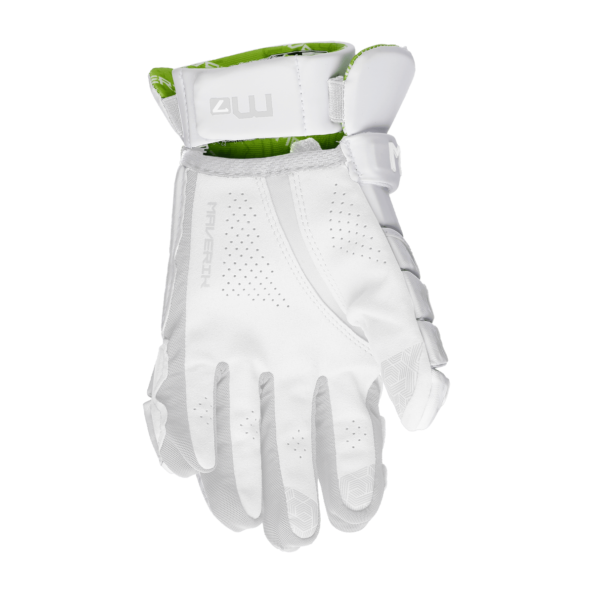 Maverik M7 Lacrosse Gloves Men's Gloves White Lax.com