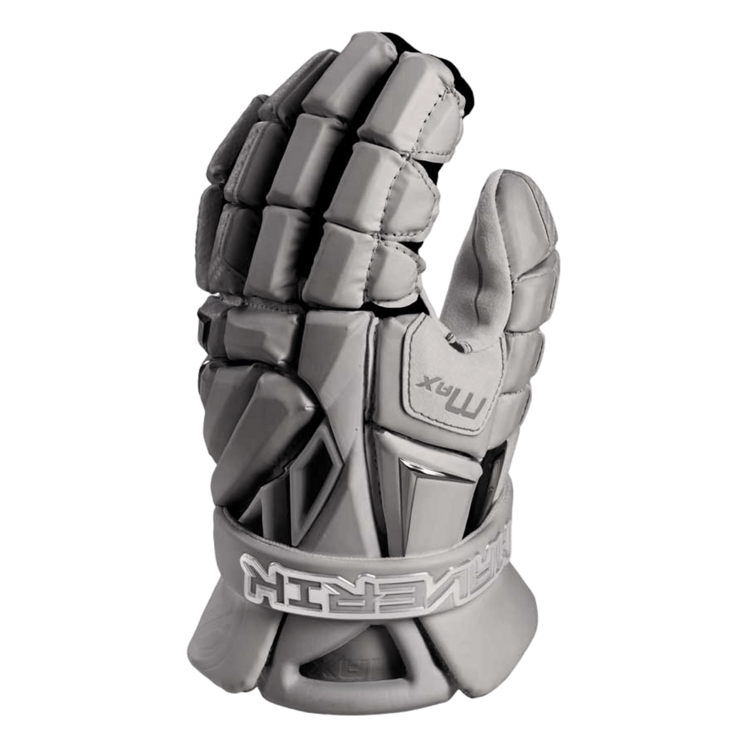 Maverik Max 2022 Lacrosse Gloves Men's Gloves Grey Lax.com