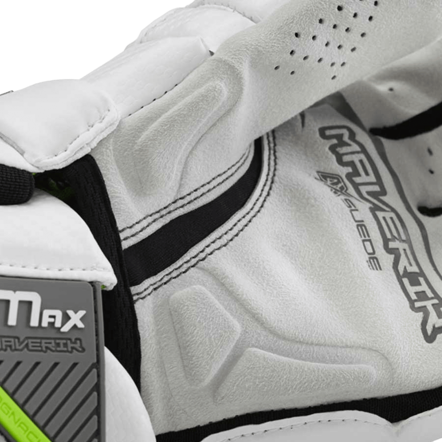 Maverik Max 2022 Lacrosse Gloves Men's Gloves White Lax.com