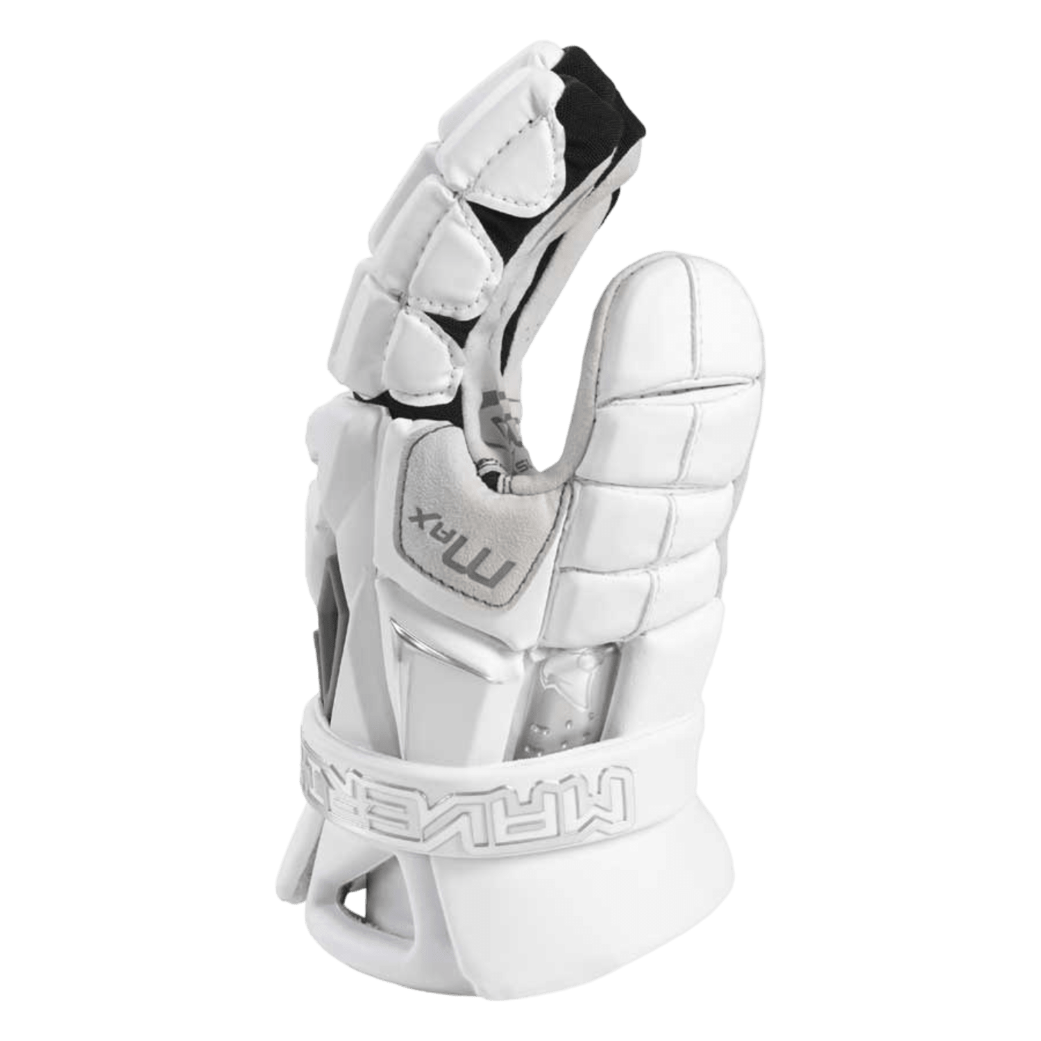 Maverik Max 2022 Lacrosse Gloves Men's Gloves White Lax.com