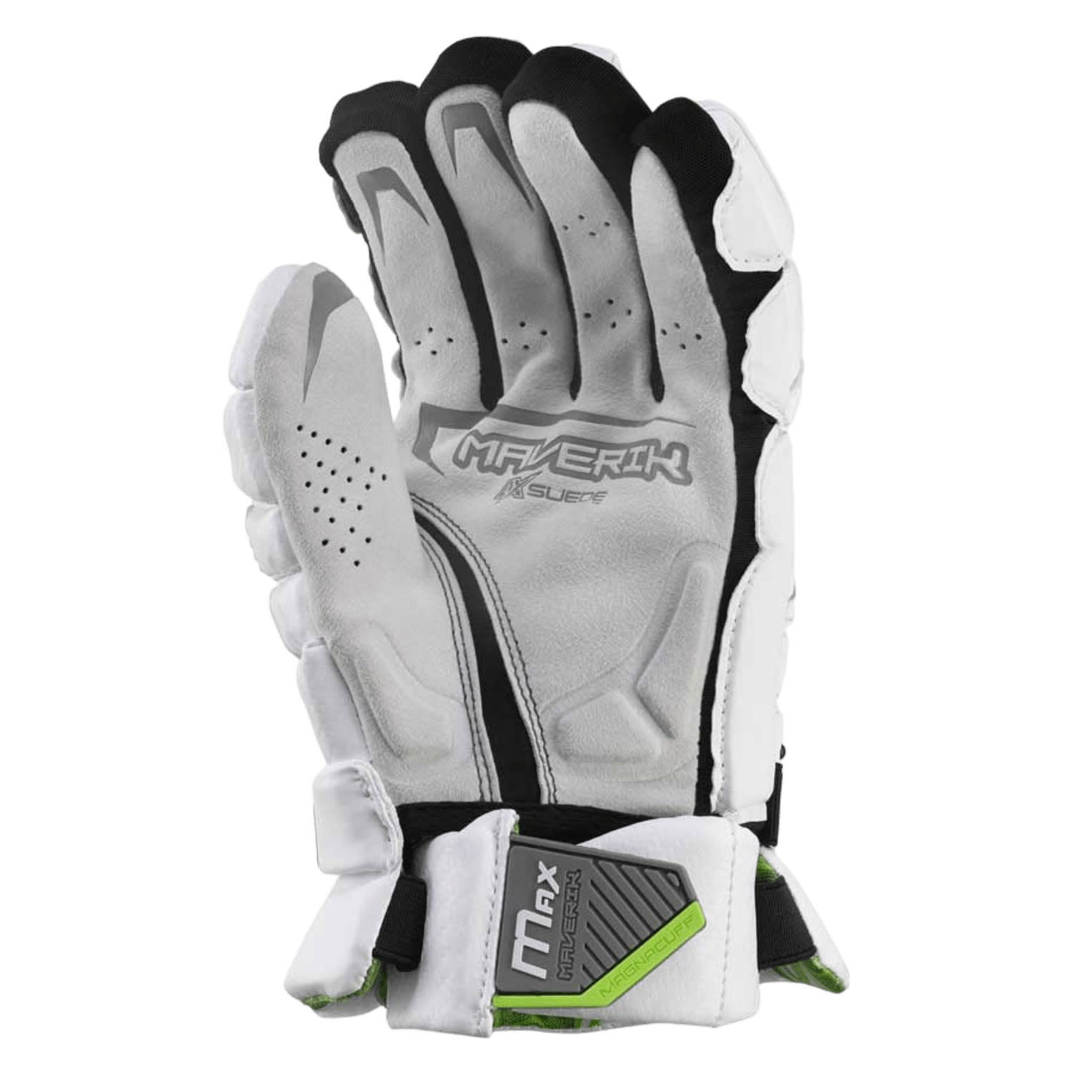 Maverik Max 2022 Lacrosse Gloves Men's Gloves White Lax.com