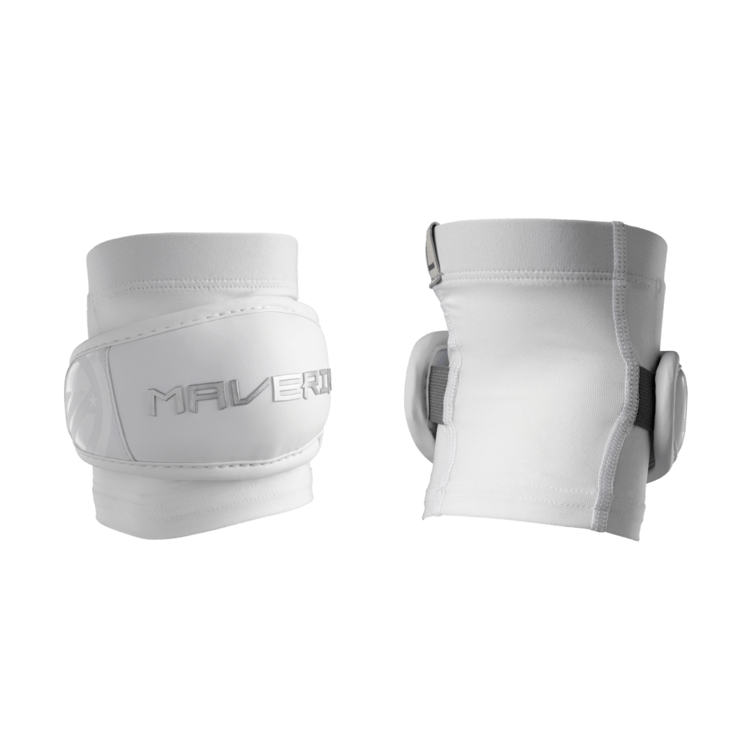 Maverik Max Elbow Pads 2028 Men's Arm Protection White Lax.com