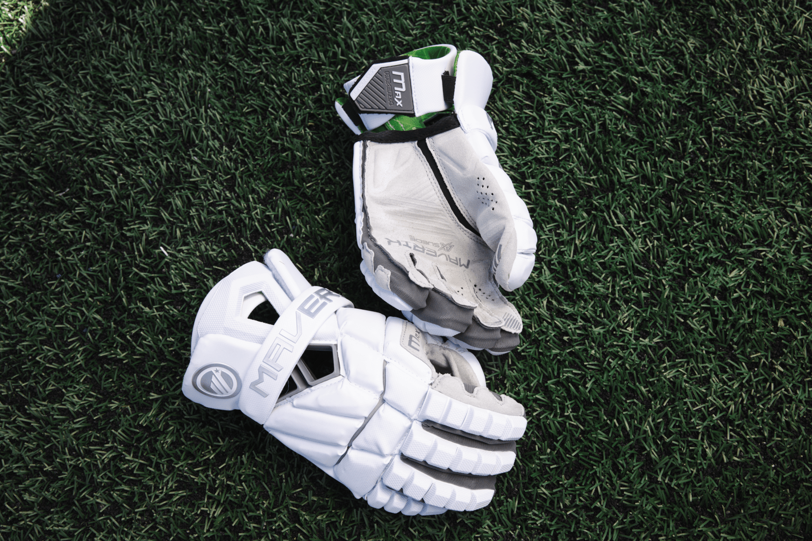 Maverik Max Lacrosse Gloves 2025 Men's Gloves Grey Lax.com
