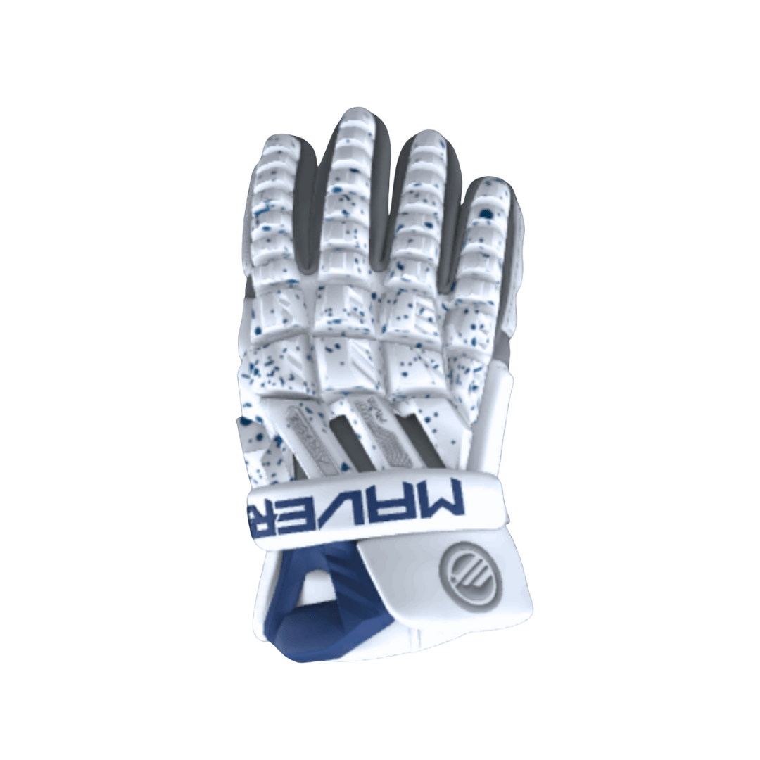 Maverik Max Lacrosse Gloves 2028 Men's Gloves Navy Splatter Lax.com