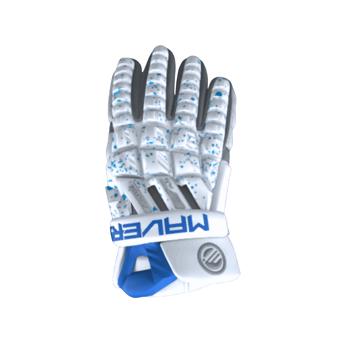 Maverik Max Lacrosse Gloves 2028 Men's Gloves Royal Splatter Lax.com