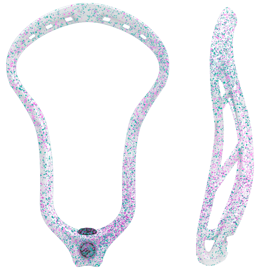 Maverik Optik Force Lacrosse Head Men's Head Pink/Teal Splatter Lax.com