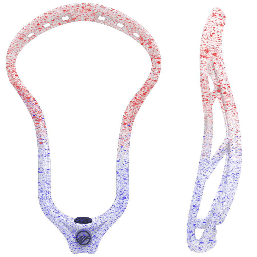 Maverik Optik Force Lacrosse Head Men's Head Red/Blue Splatter Fade Lax.com