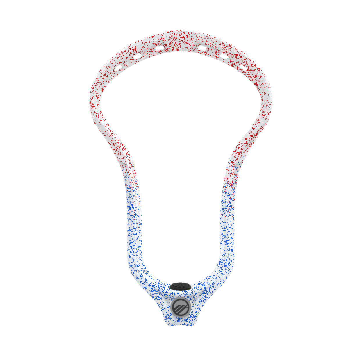Maverik Optik Force Lacrosse Head Men's Head Red/Blue Splatter Fade Lax.com