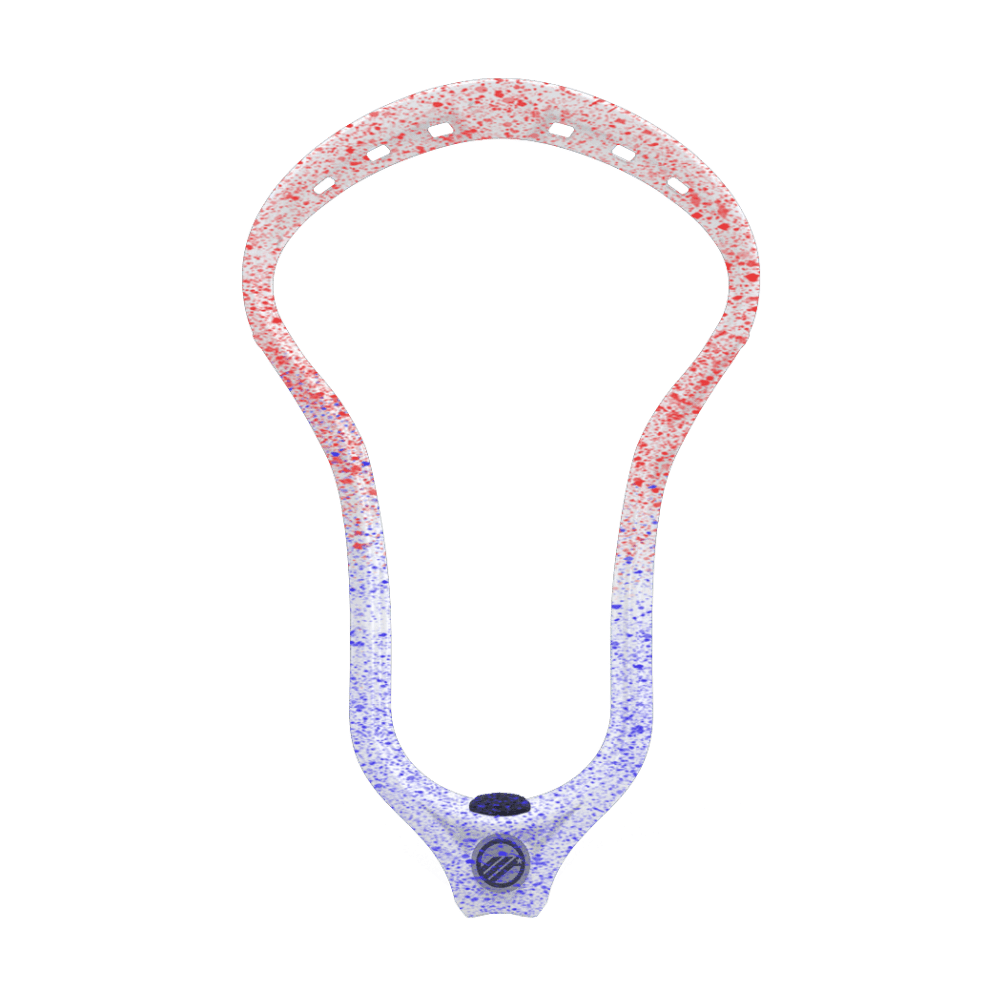 Maverik Optik Force Lacrosse Head Men's Head Red/Blue Splatter Fade Lax.com