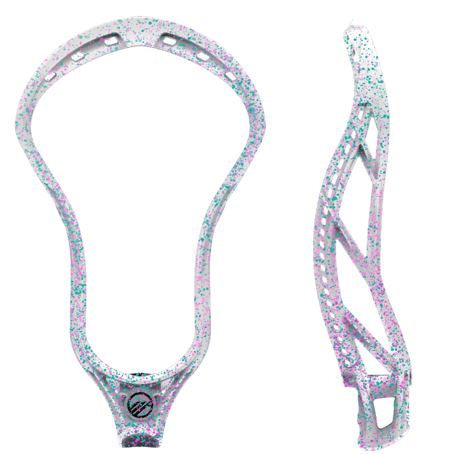 Maverik Tactik 3.0 Lacrosse Head Men's Head Pink/Teal Splatter Lax.com