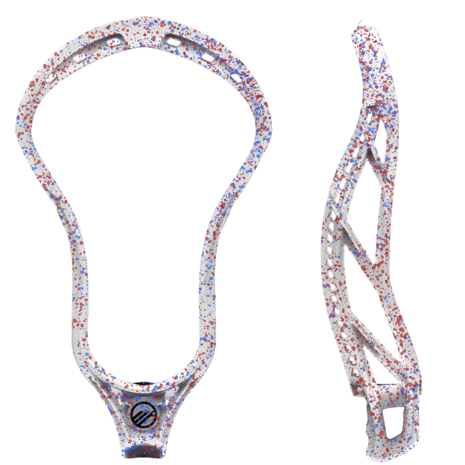 Maverik Tactik 3.0 Lacrosse Head Men's Head Red/Blue Splatter Lax.com