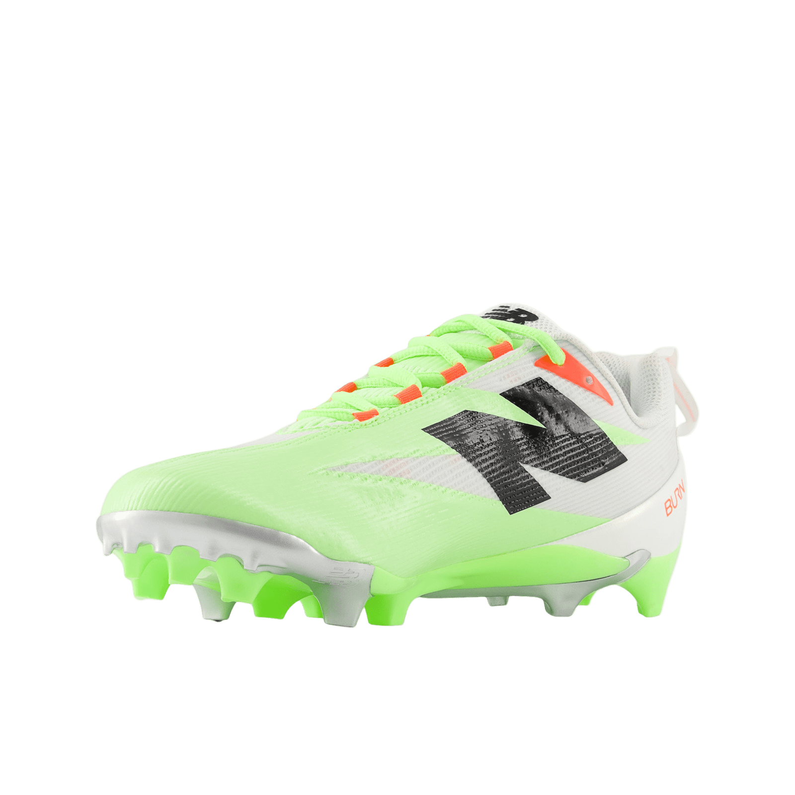 New Balance BurnX5 Lacrosse Cleats Cleats White/Volt Lax.com
