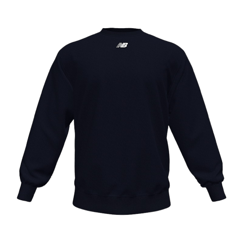 New Balance Crew Fleece Pullover Apparel Tops Navy Lax.com