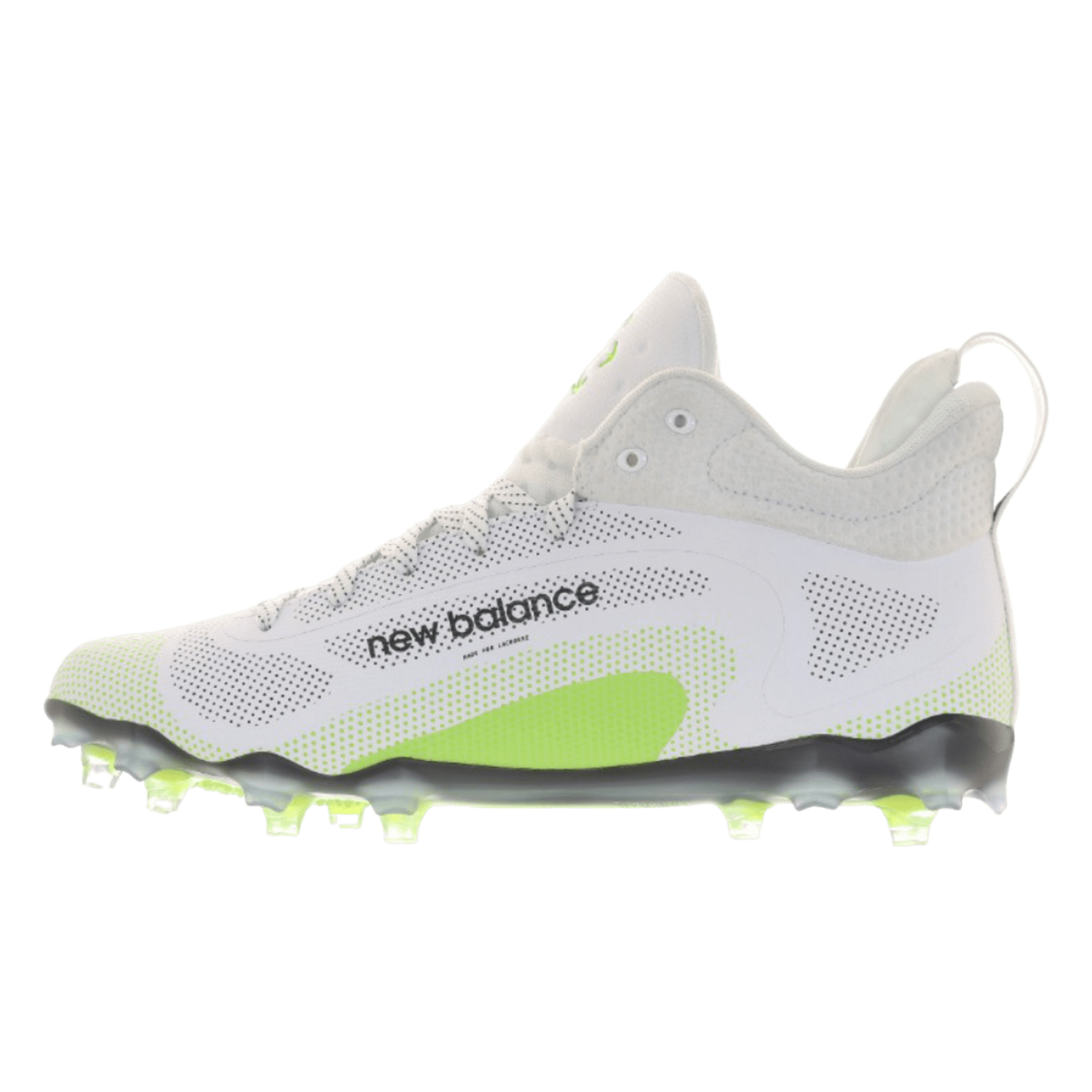 New Balance Freeze 4 LX LE Neon Green Cleats NB - FREEZTR4 - WH/GRN - 10/11.5 White/Green Lax.com