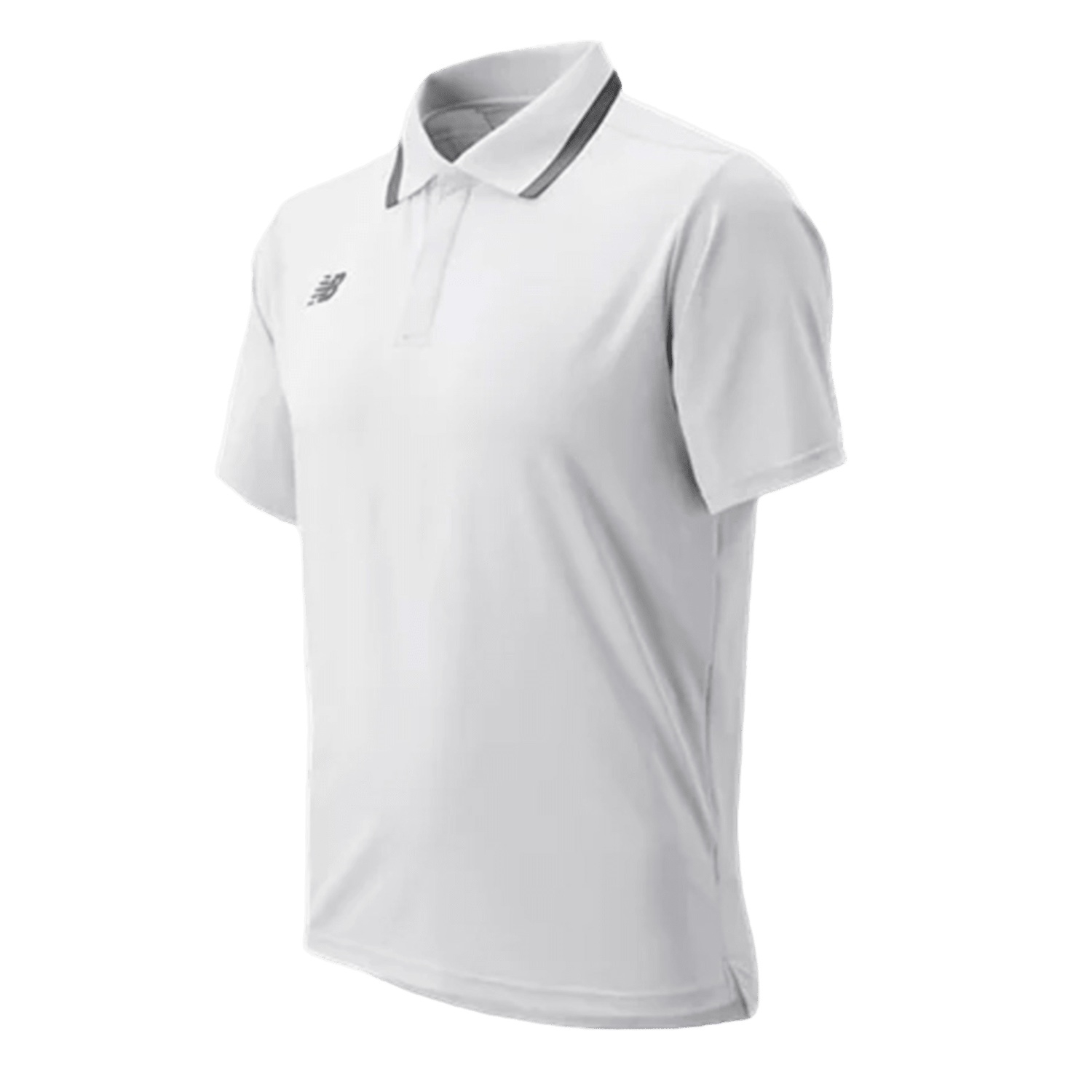 The New Balance Rally Polo in white for men comes with short sleeves, a collar, and a subtle logo on the chest. It is designed with NB DRY technology to keep you cool and stylish while showing off your team spirit.
