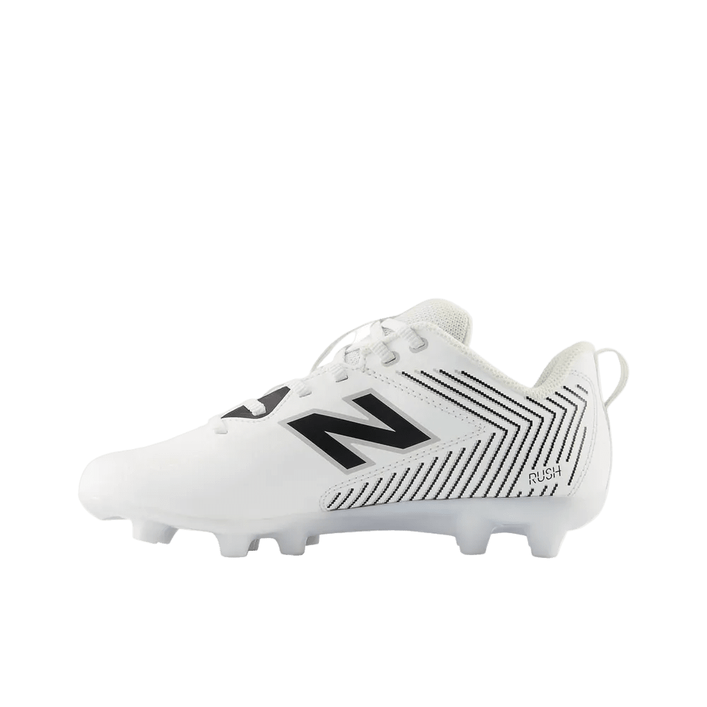 New Balance Rush v5 Jr Lacrosse Cleats Cleats White Lax.com