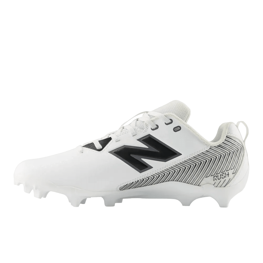 New Balance Rush v5 Low Lacrosse Cleats Cleats White Lax.com