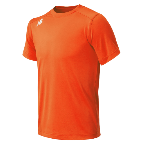 New Balance Tech SS T-Shirt Apparel Tops Orange Lax.com