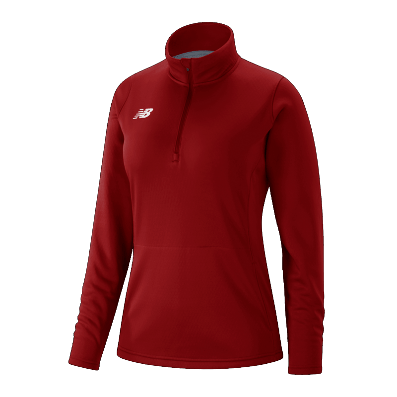 New Balance Womens Thermal Half Zip Apparel Outerwear Royal Blue Lax.com