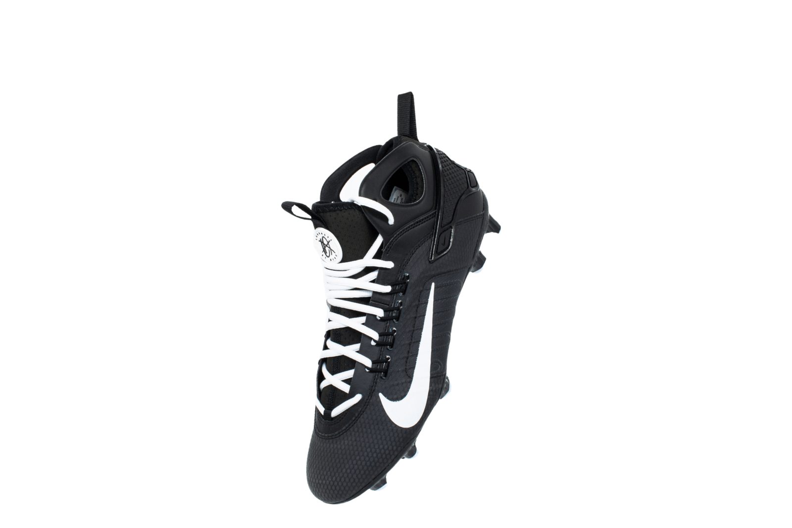 Nike Alpha Huarache 9 Elite Mid Cleats Cleats Black/White Lax.com