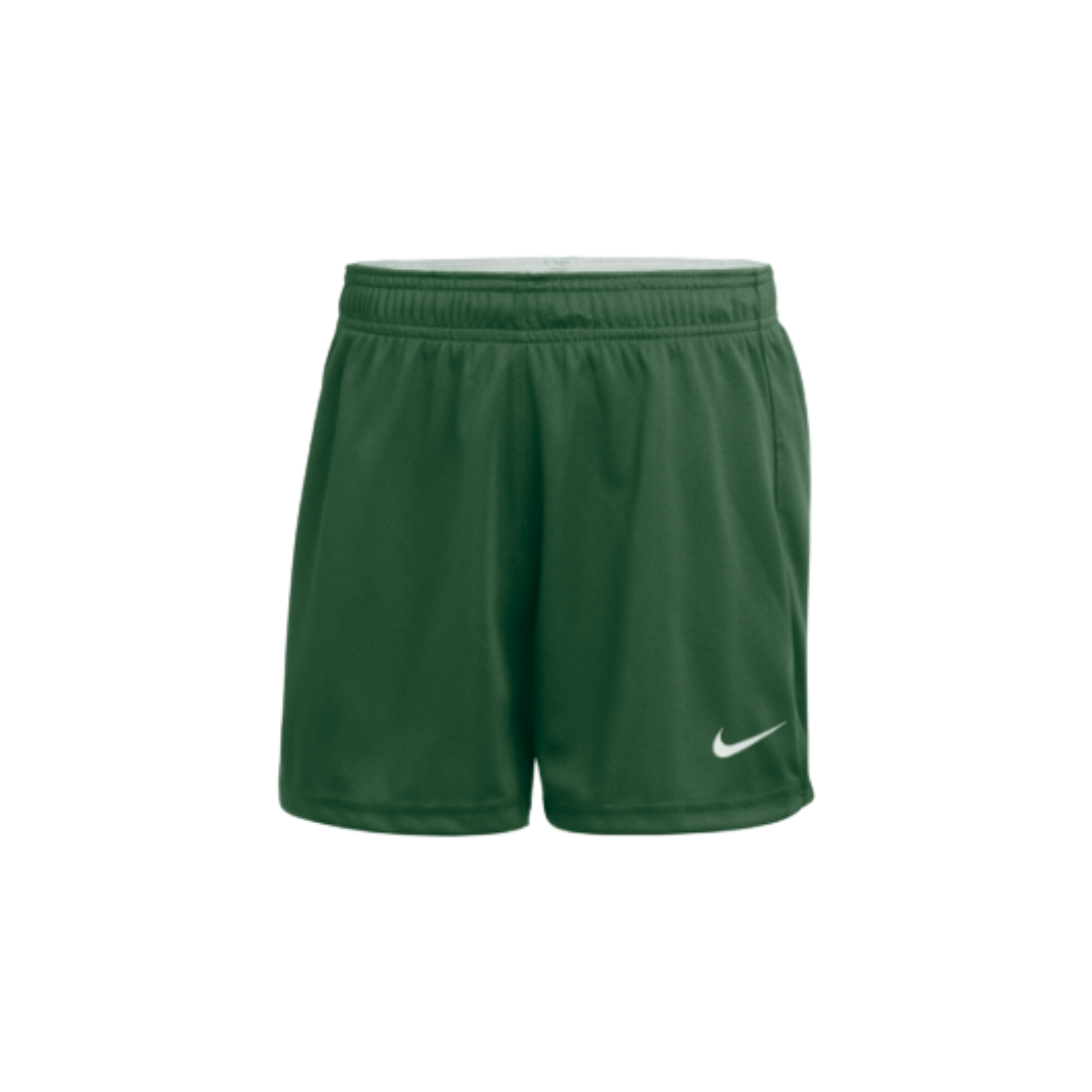 Nike Girl's Club Speed Shorts Apparel Bottoms Dark Green/White Lax.com