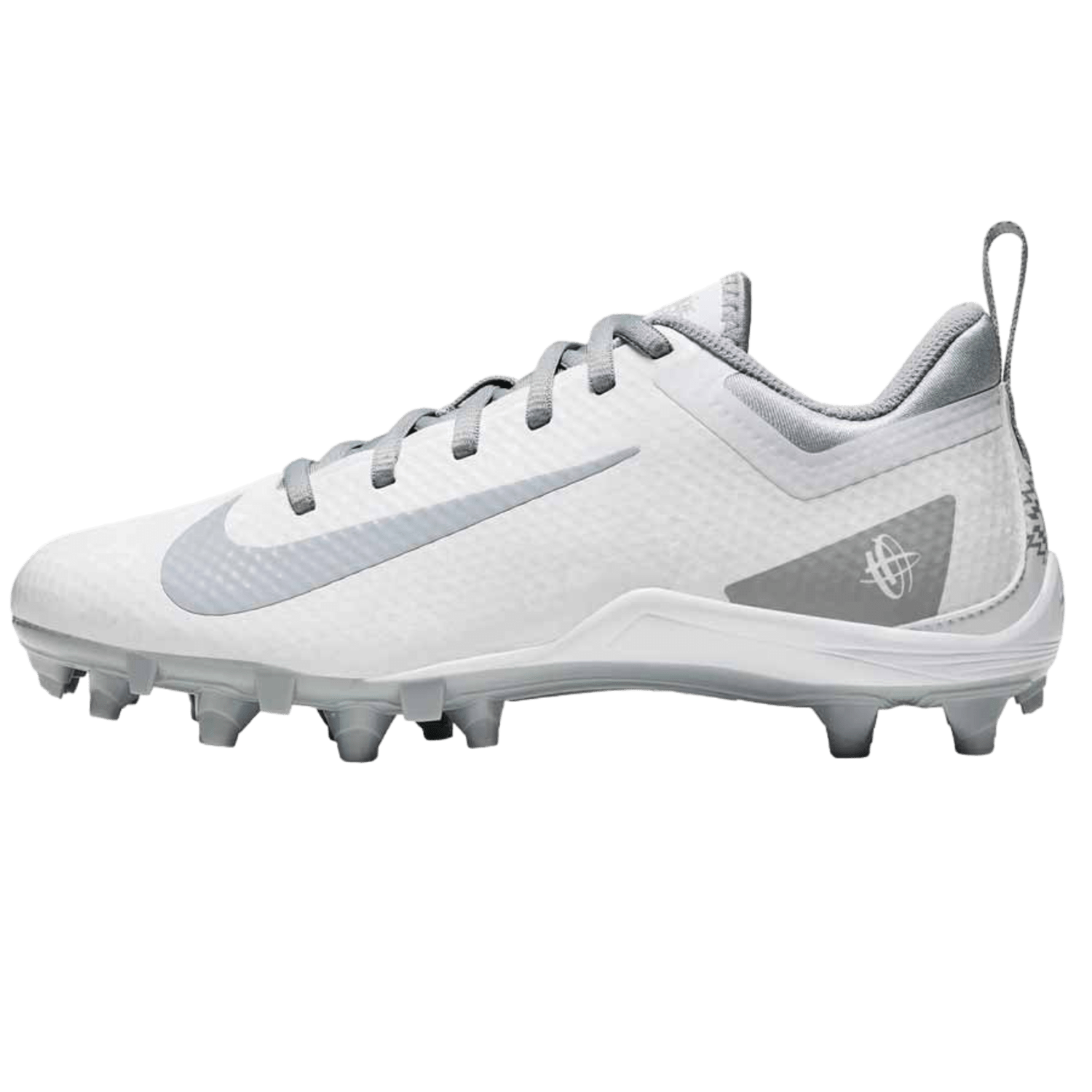 Nike Huarache 7 Varsity Low Cleats Cleats White/Grey Lax.com