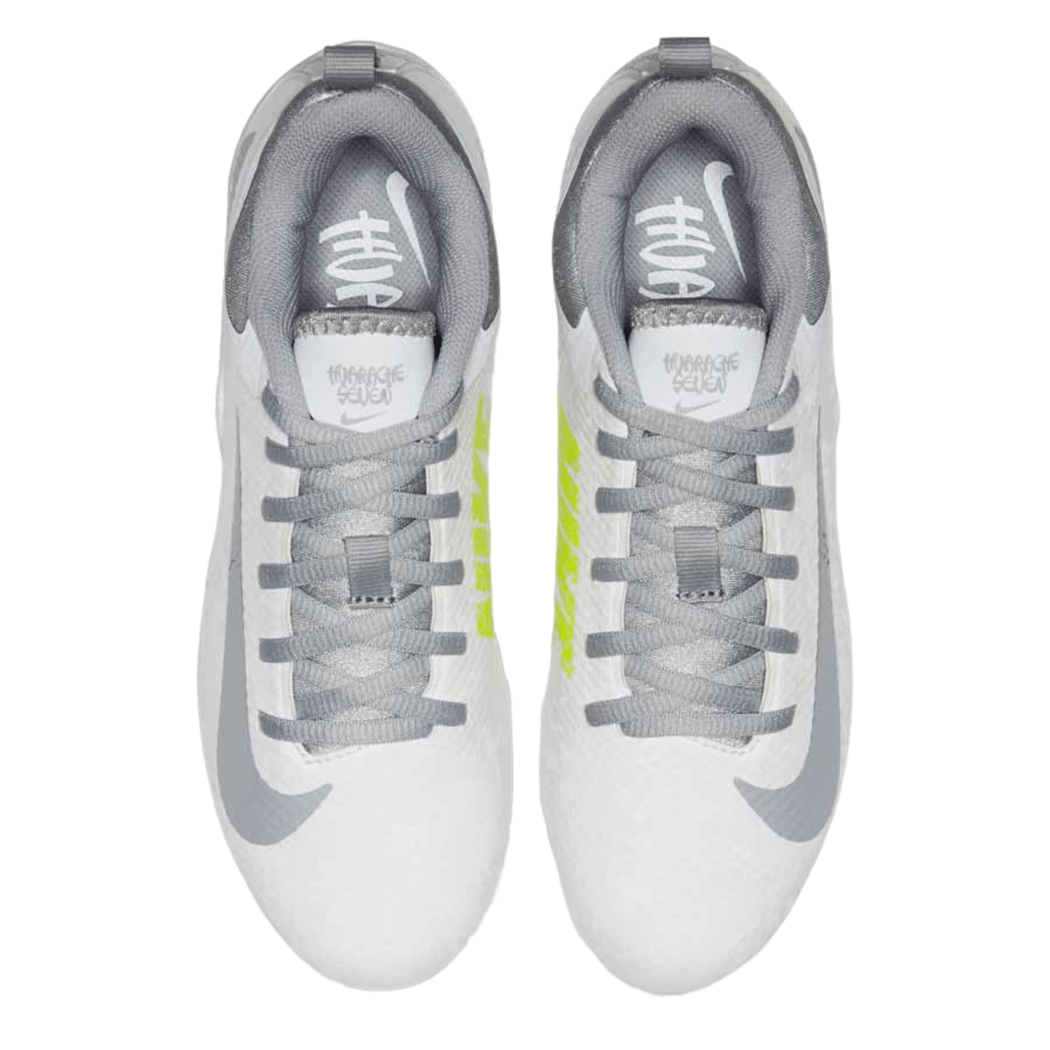 Nike Huarache 7 Varsity Low Cleats Cleats White/Grey Lax.com