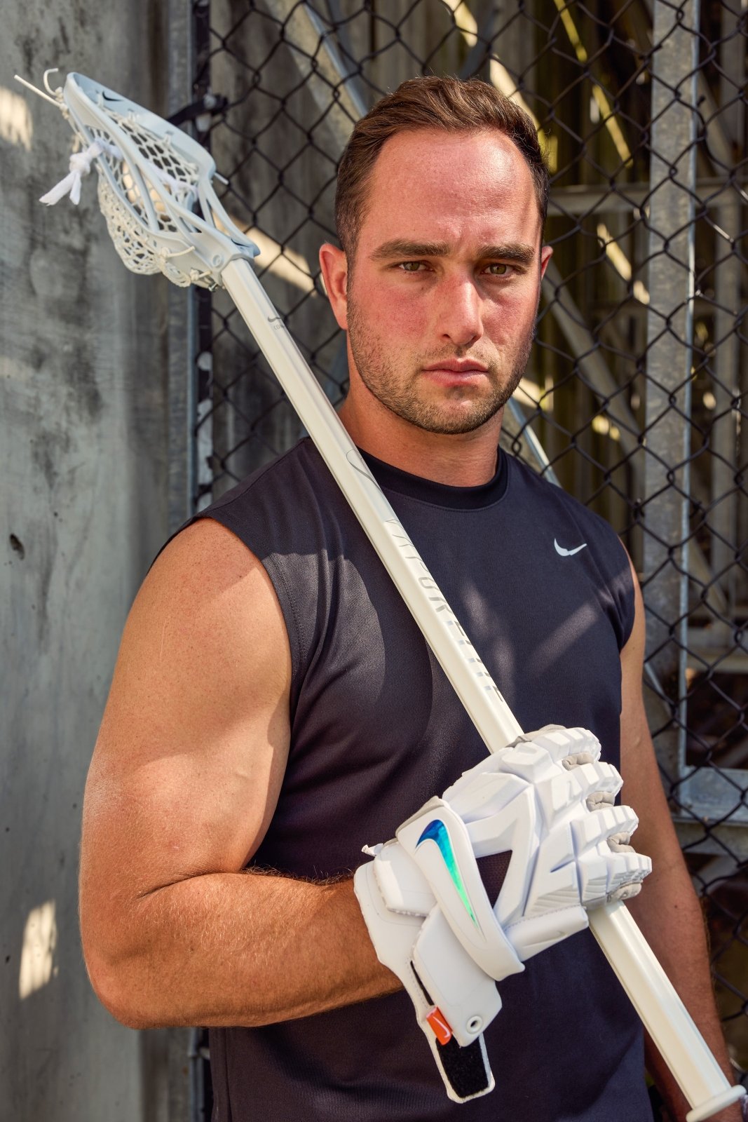 Nike Vapor Premier Lacrosse Gloves Men's Gloves White Lax.com