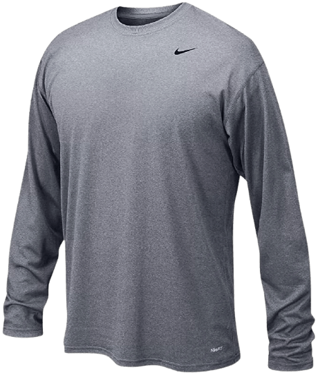 Nike Youth Legend LS T-Shirt Apparel Tops Carbon Heather - 091 Lax.com