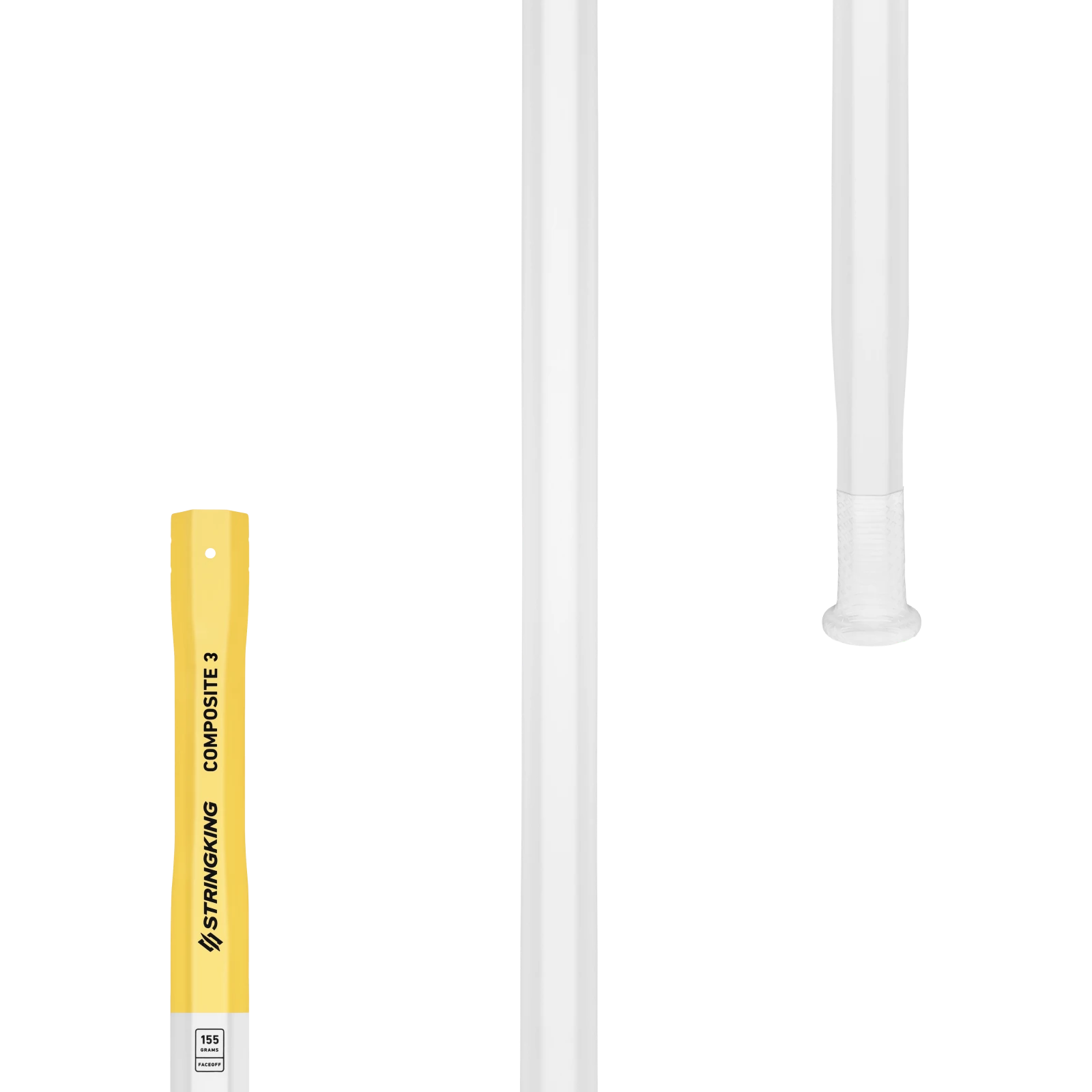 StringKing Composite 3 Pro Lacrosse Shaft Men's Shaft White Lax.com