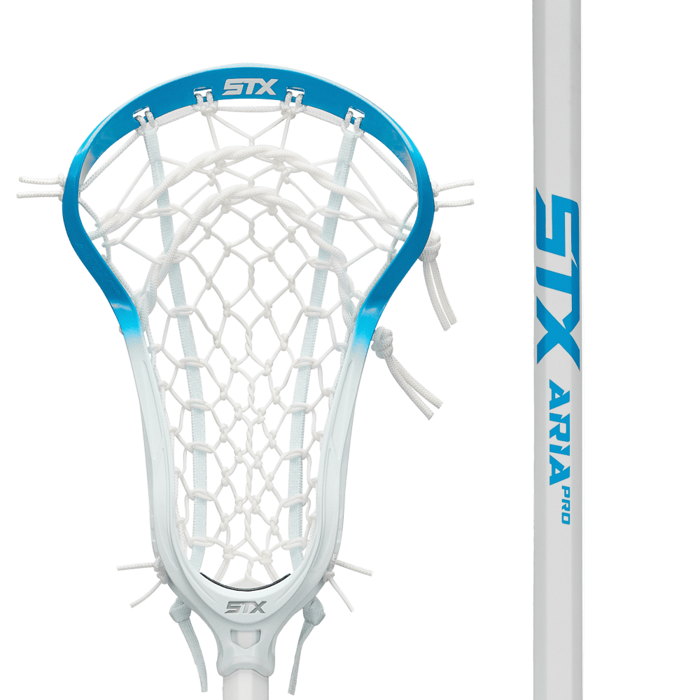 STX Aria Pro Lock Pocket Complete Stick Women's Complete Sticks Neon Blue Lax.com