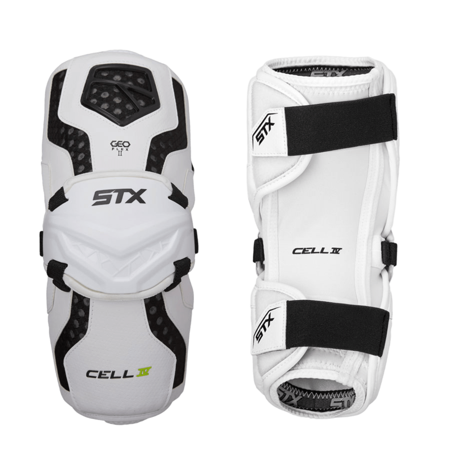 STX Cell IV Arm Guards Men's Arm Protection White Lax.com