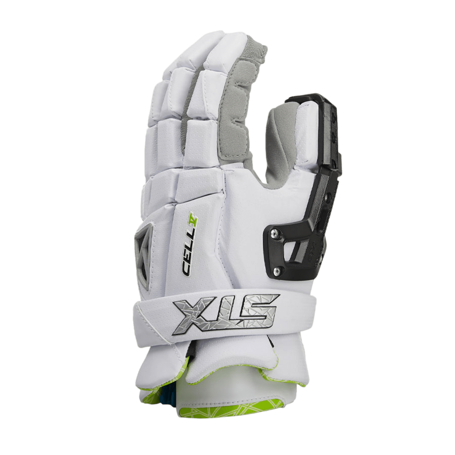STX Cell V Goalie Gloves Goalie Gloves White Lax.com