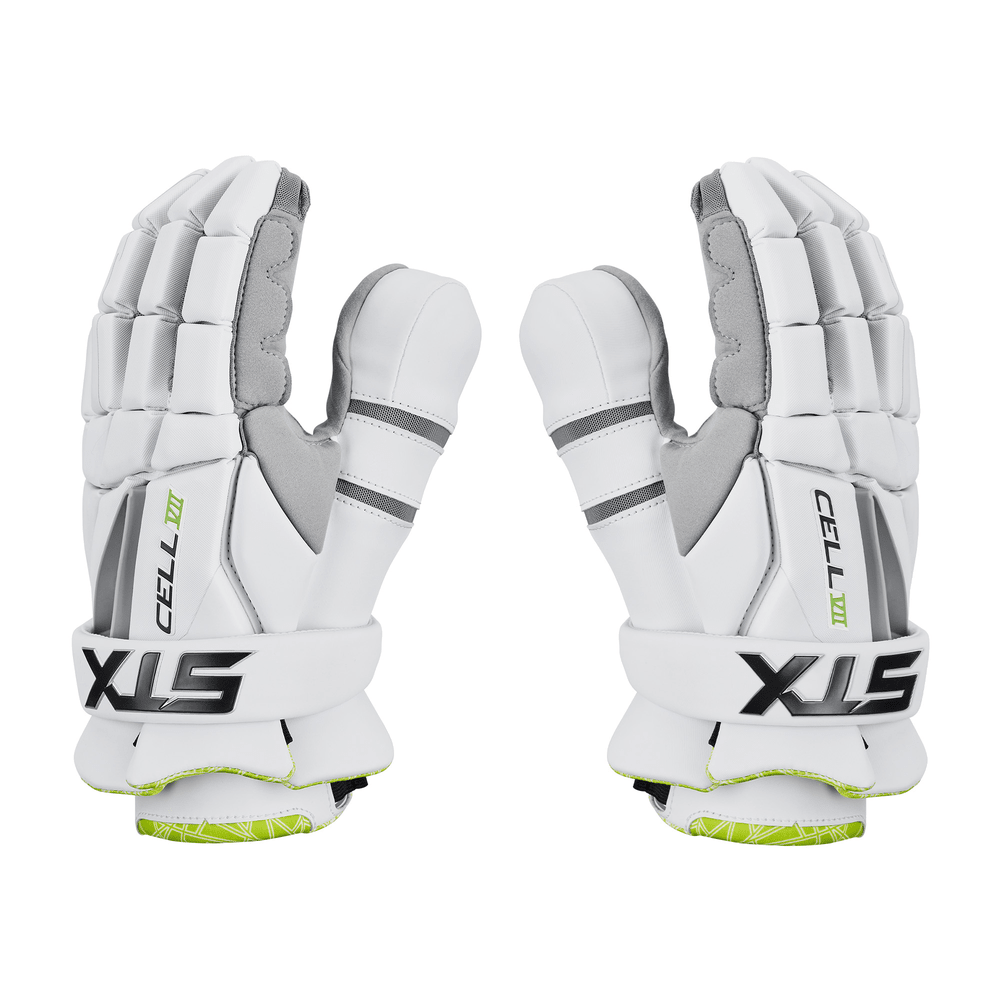 STX Cell VII Goalie Glove Goalie Gloves White Lax.com