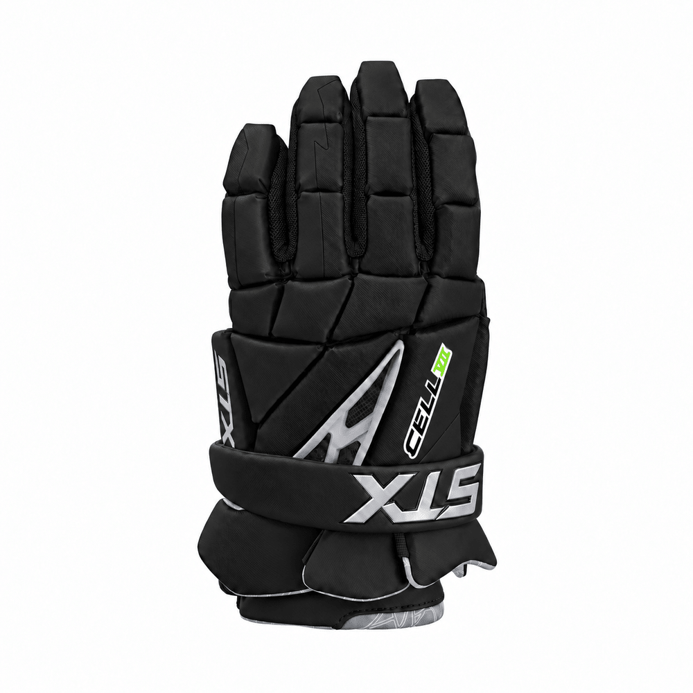 STX Cell VII Lacrosse Gloves Men's Gloves Black Lax.com