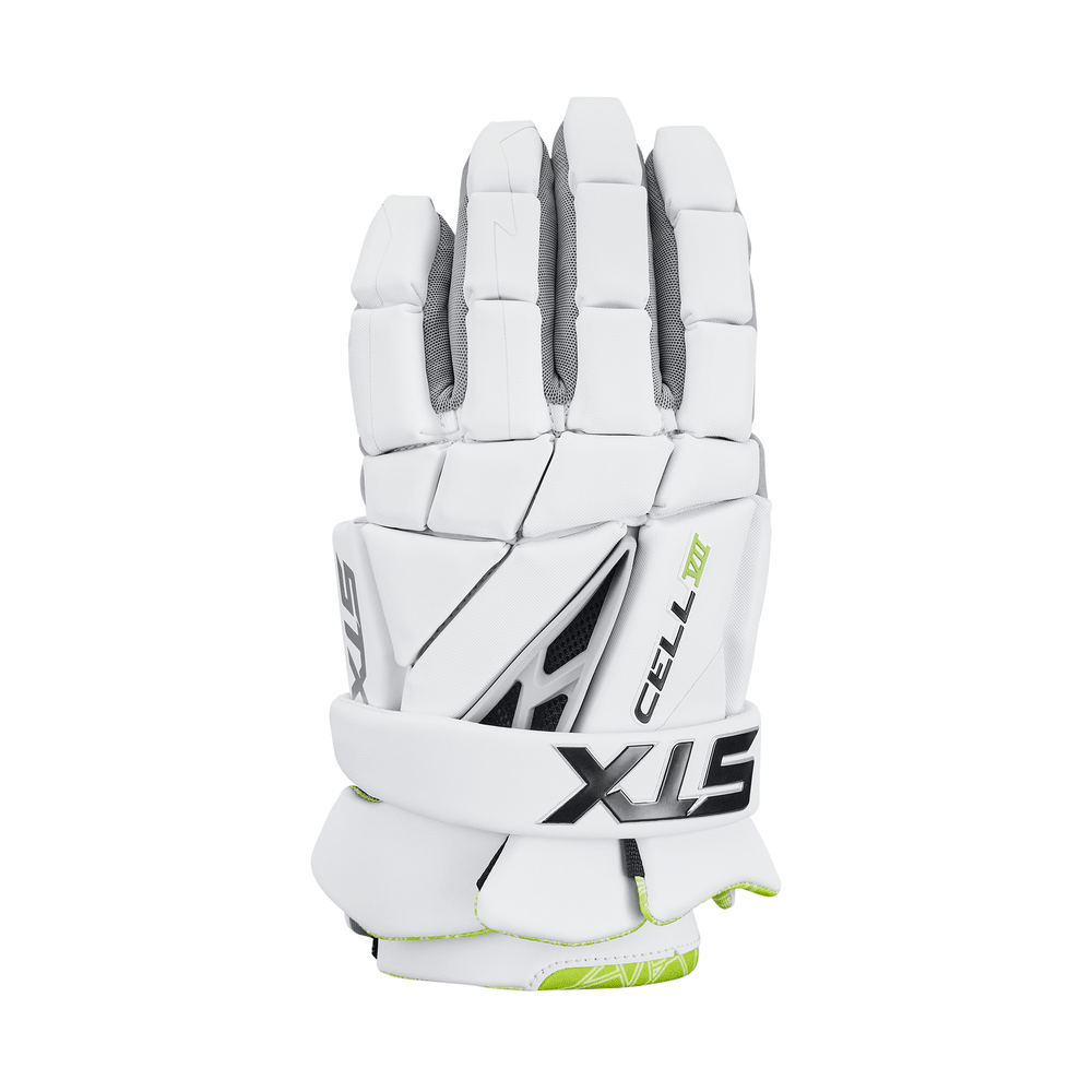 STX Cell VII Lacrosse Gloves Men's Gloves White Lax.com