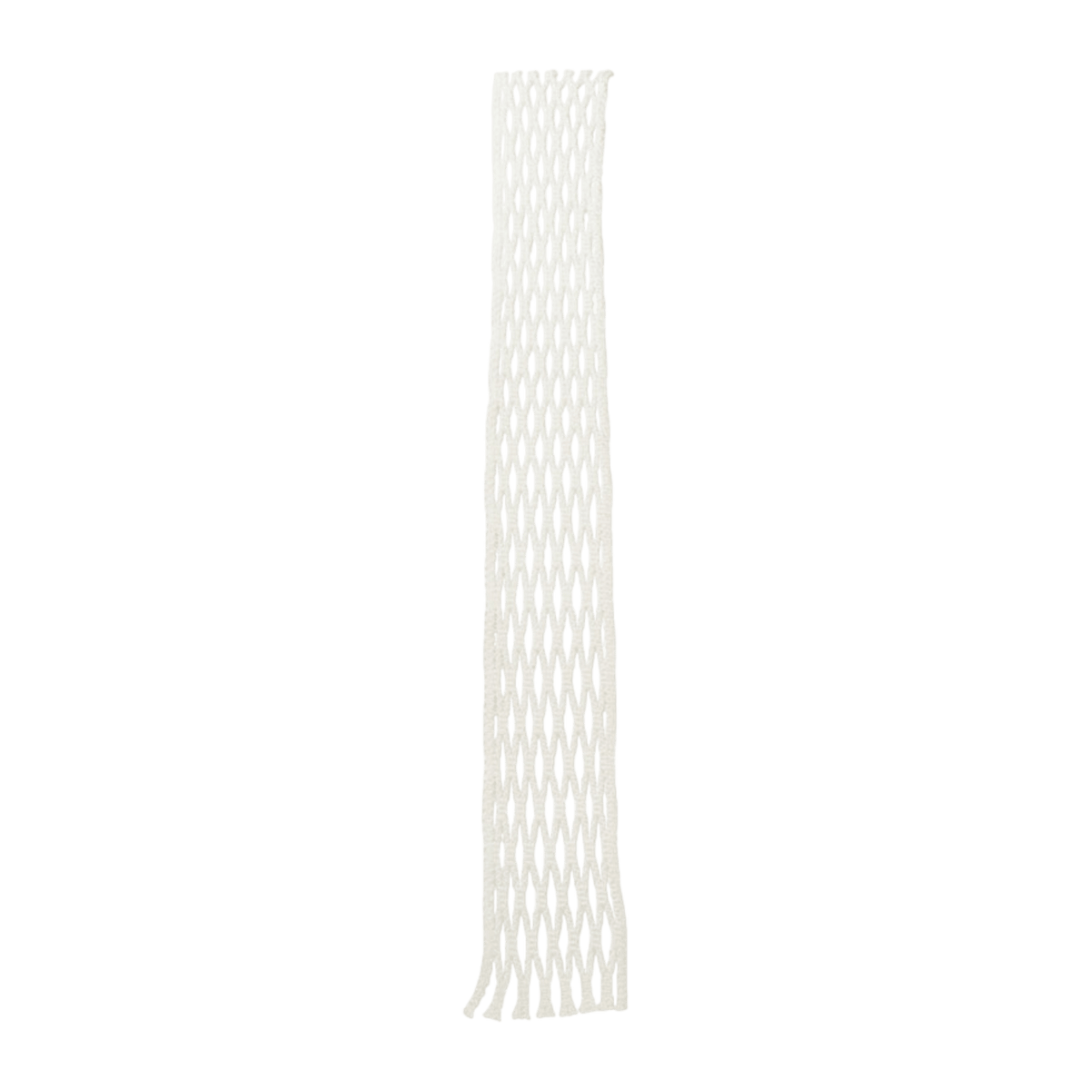 The STX Crux Mesh Pro Kit by STX is a long, white, woven netting with evenly spaced openings that resembles a stretched lattice, making it perfect for women's lacrosse.